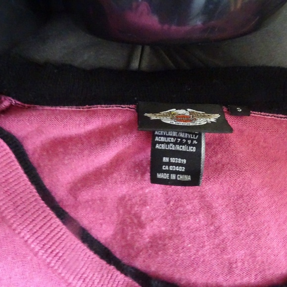 Harley Davidson 100% ACRYLIC SWEATER - Picture 2 of 2